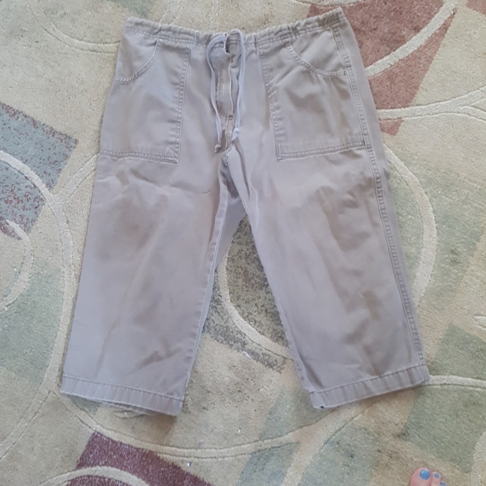 Capri clam digger Olive denim